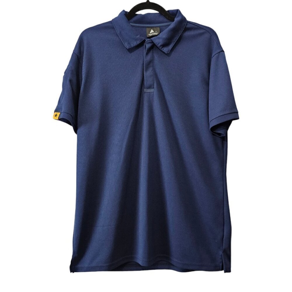SWISSWELL Sports Moisture Wicking Blue Polo Golf Shirt